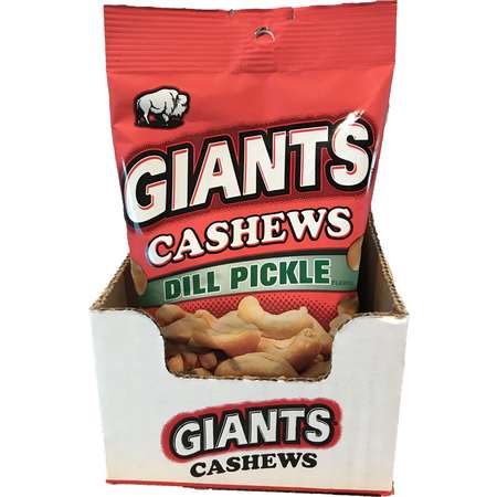 Giant Snack Giants Cashews Dill 4 oz., PK8 61520